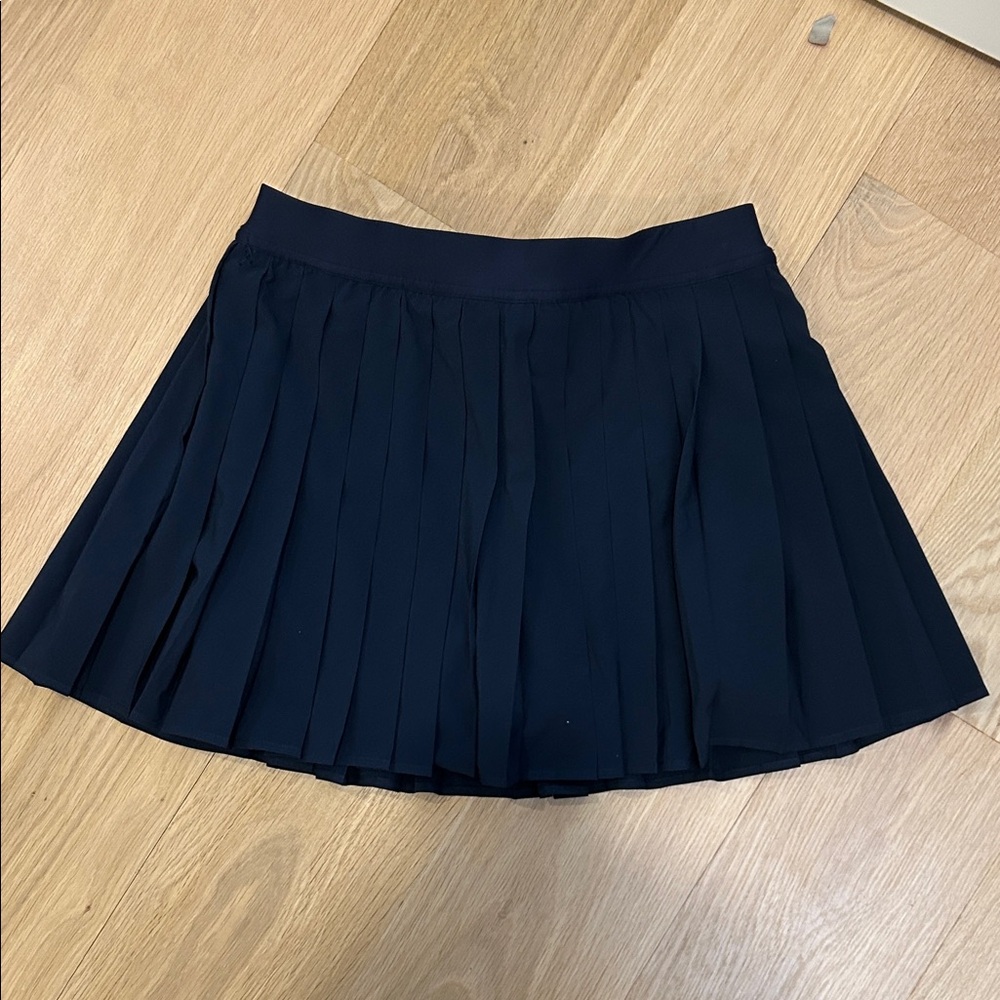 lululemon athletica Navy Pleated Skater Skirt